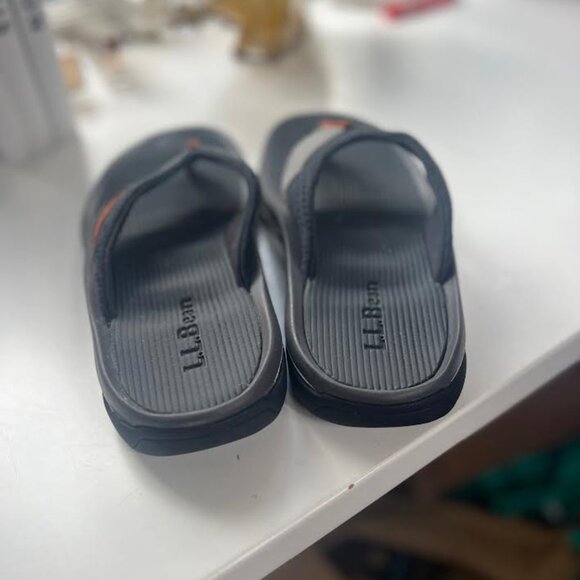 L.L. Bean Mens Swift River Flip-Flop Sandal Sport in Dark Silt - Size 9 - Picture 3 of 8